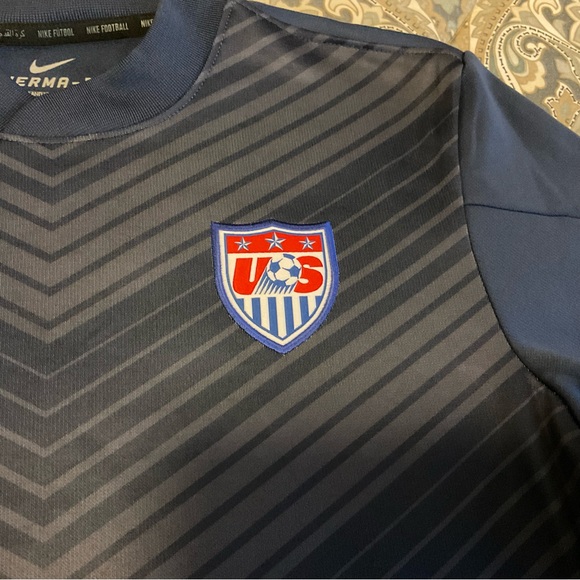 Mint Vintage Nike Therma Fit 2008 USA USWNT Soccer Pullover Women’s Sz M Worn 1x - Picture 4 of 11